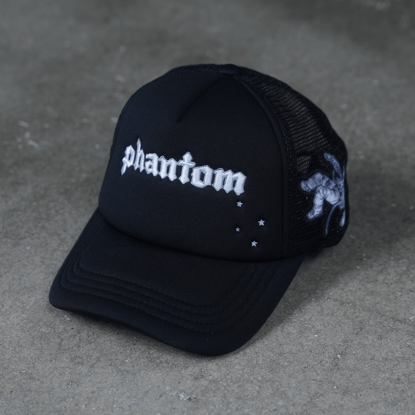 Black Astro Trucker Hat