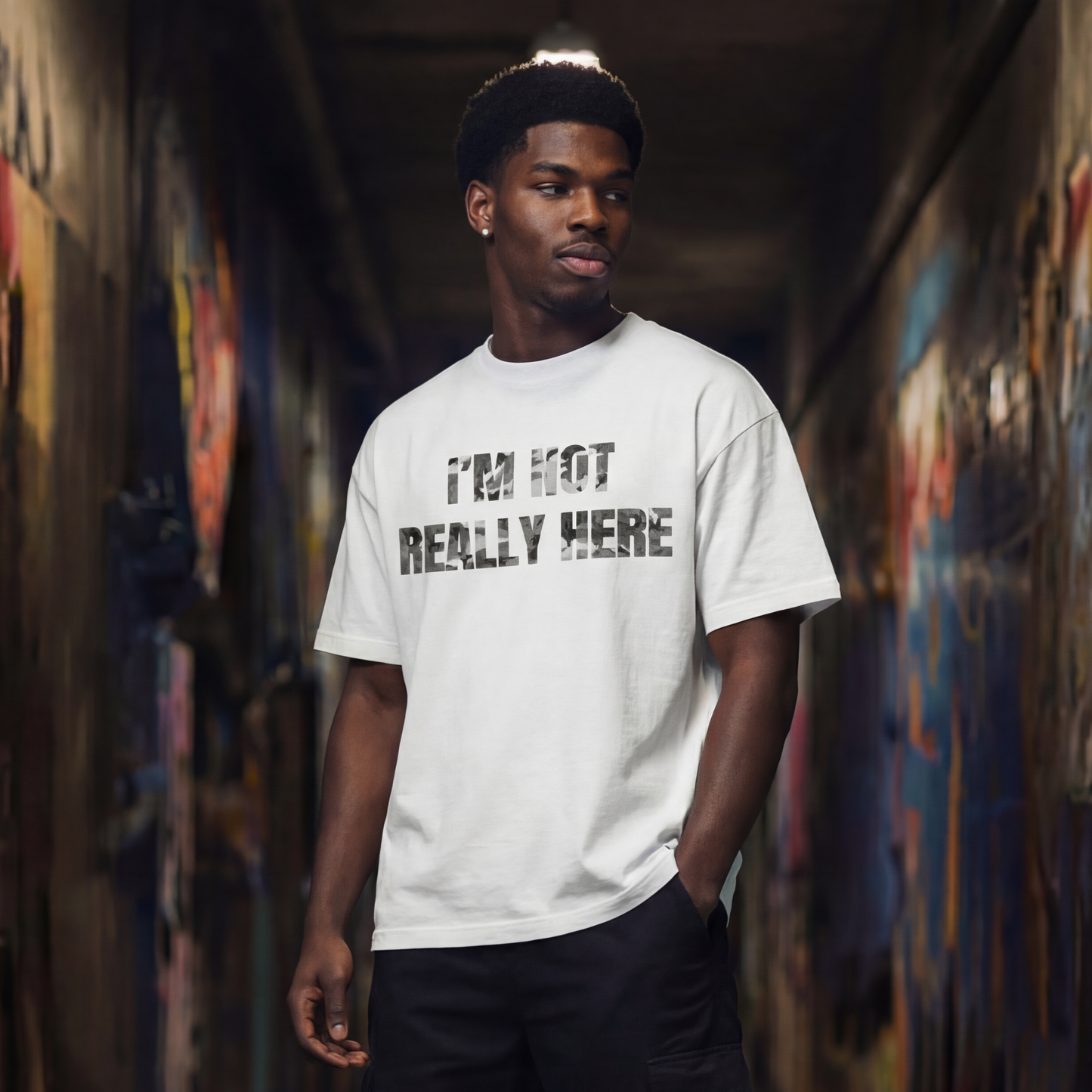IM NOT REALLY HERE TEE